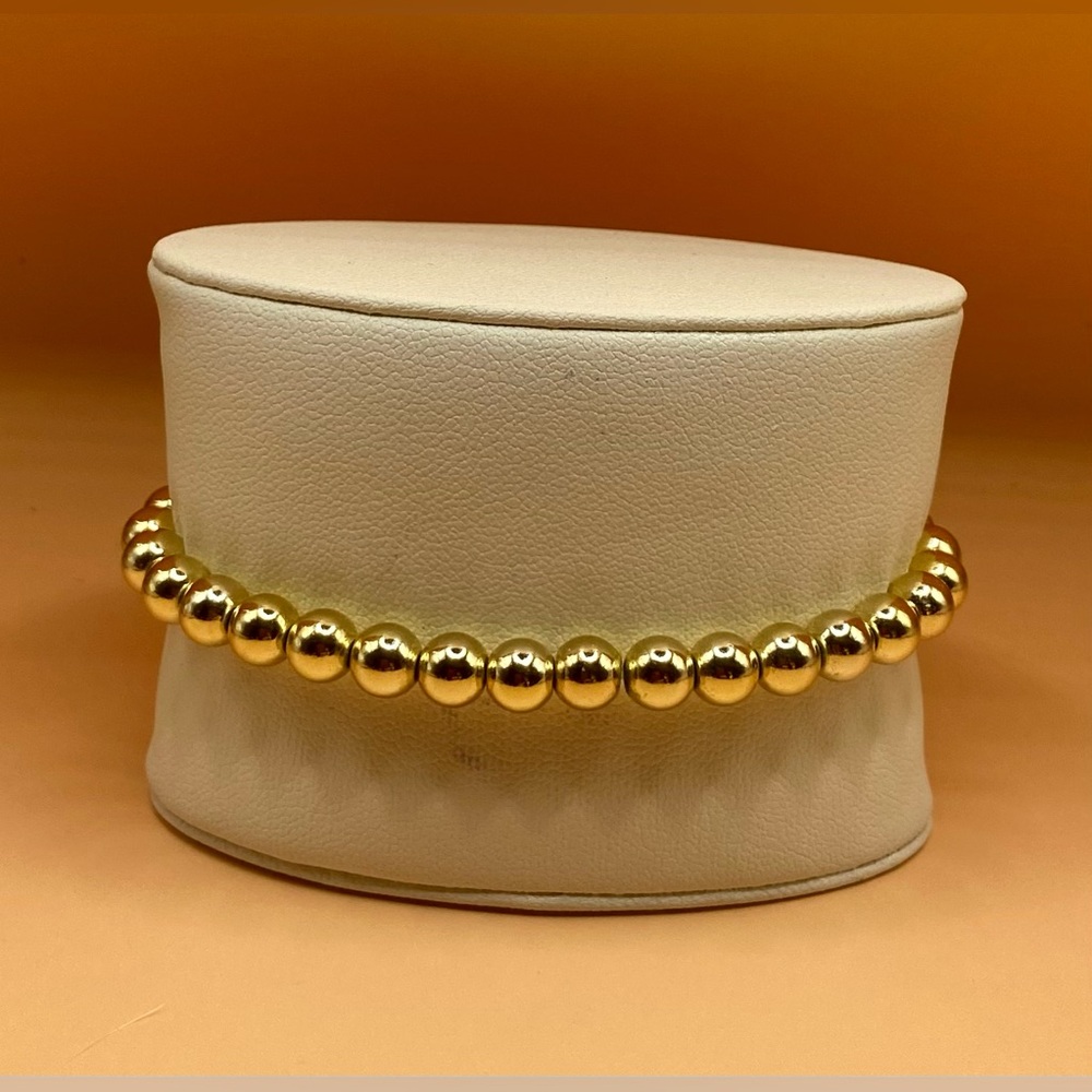 14K Gold Filled 6mm Bracelet; NEW - Made to Order; Tarnish & waterproof.